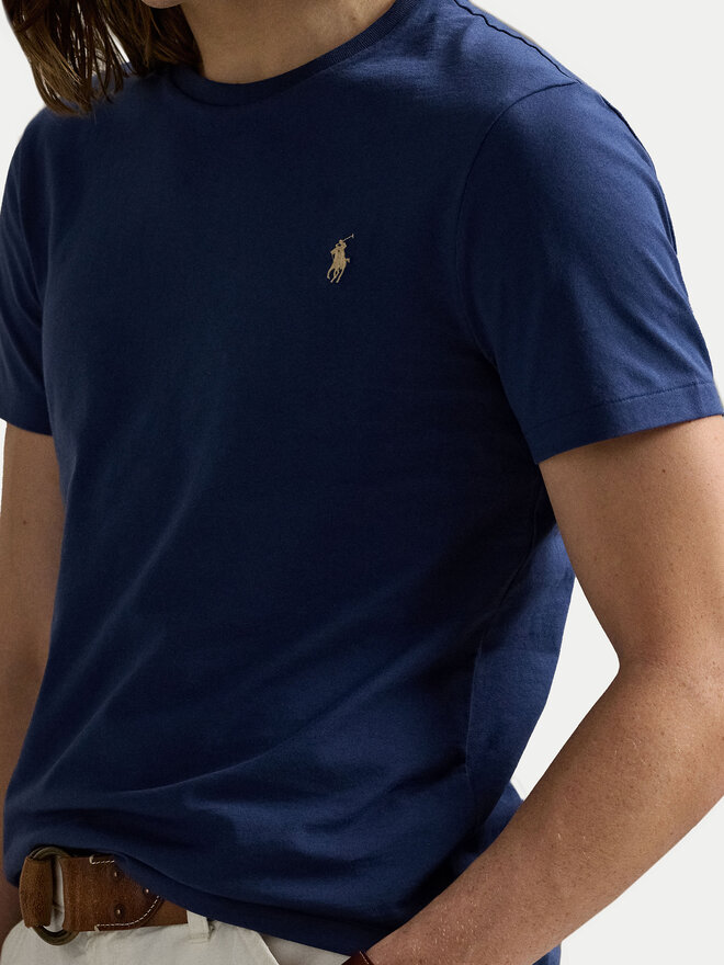 Polo Ralph Lauren Polo Ralph Lauren T-Shirt 710671438426 Dunkelblau Custom Slim Fit