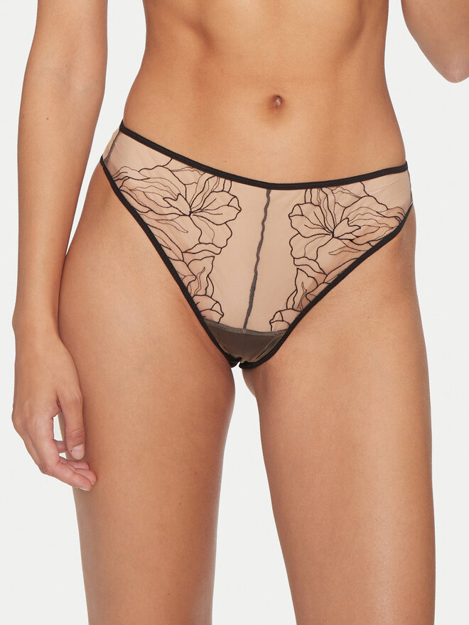 Undress Code Undress Code Klasične spodnje hlačke Wildflower 658 Črna