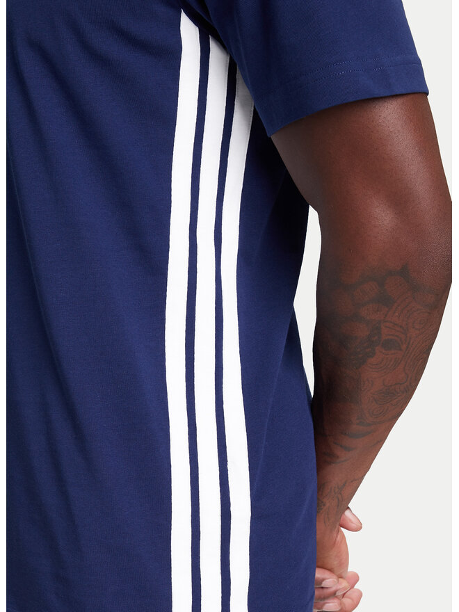 adidas adidas Marškinėliai Essentials 3-Stripes JE6399 Mėlyna Regular Fit