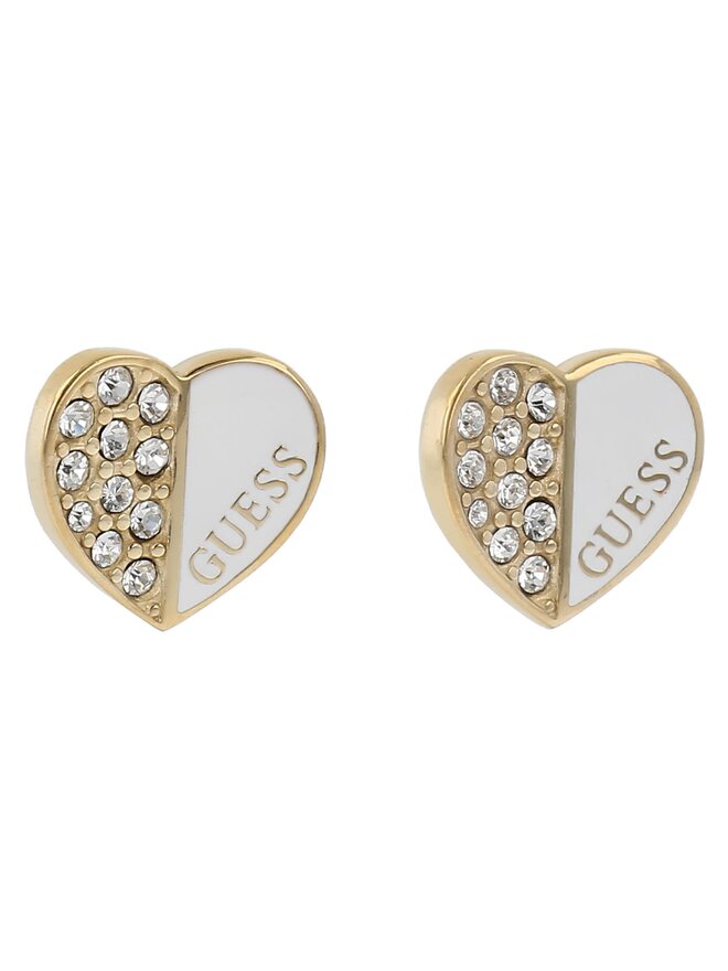Guess Kolczyki Guess Love Guess JUBE03 048JW Żółte złocenie