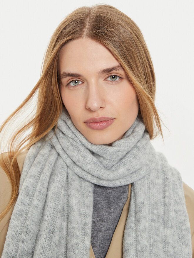 Tommy Hilfiger Зимен шал Tommy Hilfiger Timeless AW0AW16655 Сив