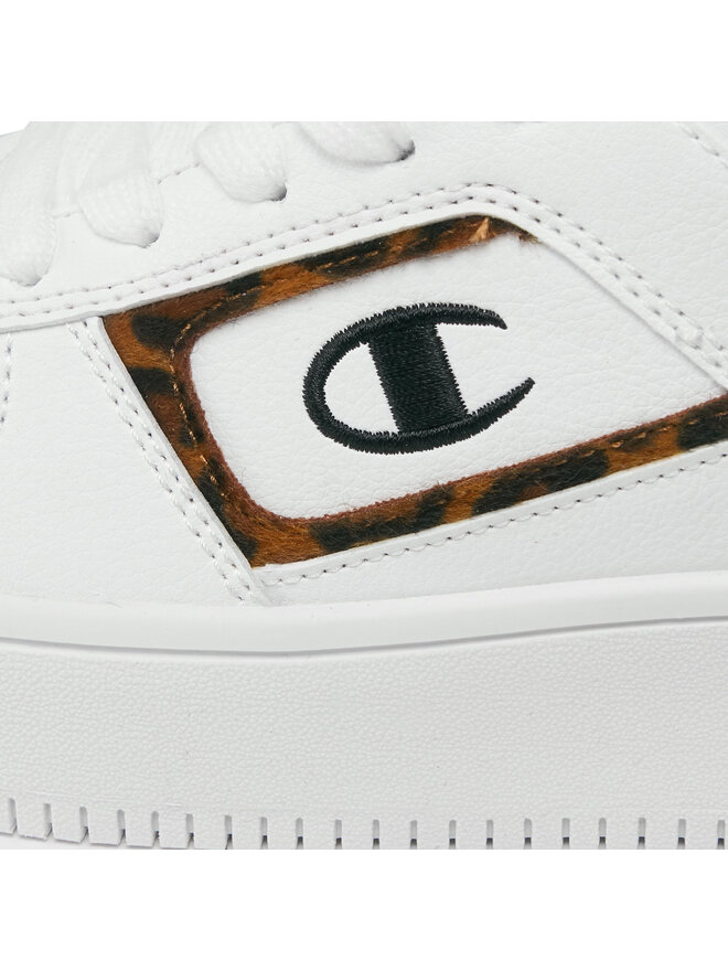 Champion Sneakers Champion Mid Cut Foul Play Plat Mid Animalie S11601-WW001 Weiß