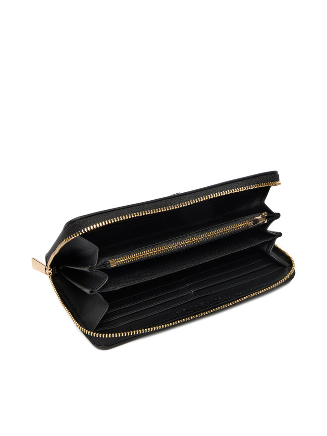 Tommy Hilfiger Juego de cartera y llavero Tommy Hilfiger Lgr Za + Charm AW0AW18040 Negro