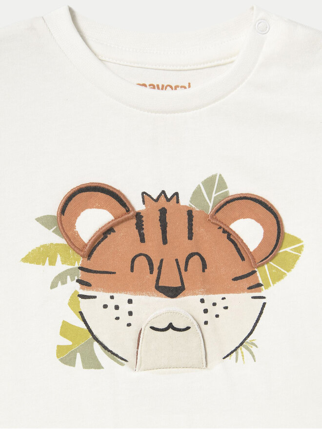 Mayoral Mayoral Camiseta 1055 Blanco Regular Fit