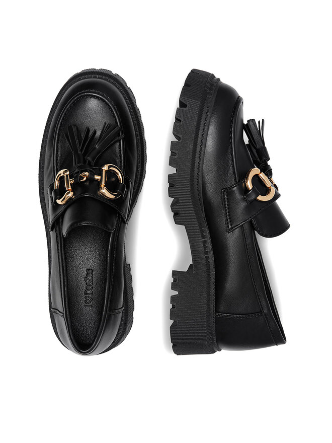 DeeZee Loafersy DeeZee DOIN ALRIGHT WS5875-29 Czarny