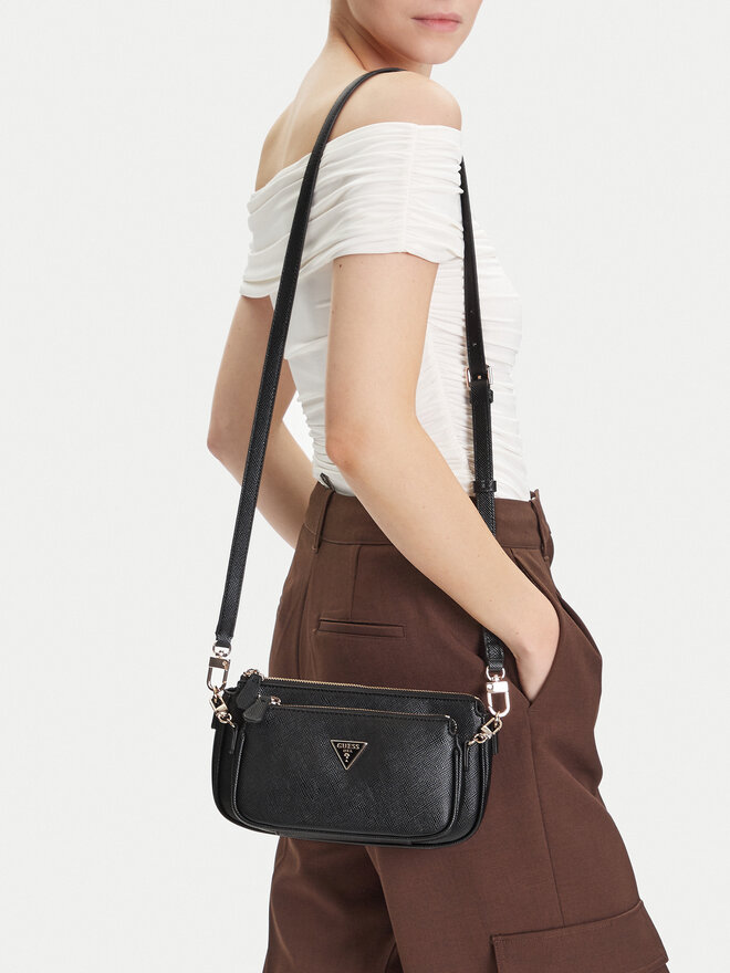 Guess Ročna torba Guess Noelle II Mini HWZG96 72710 Črna