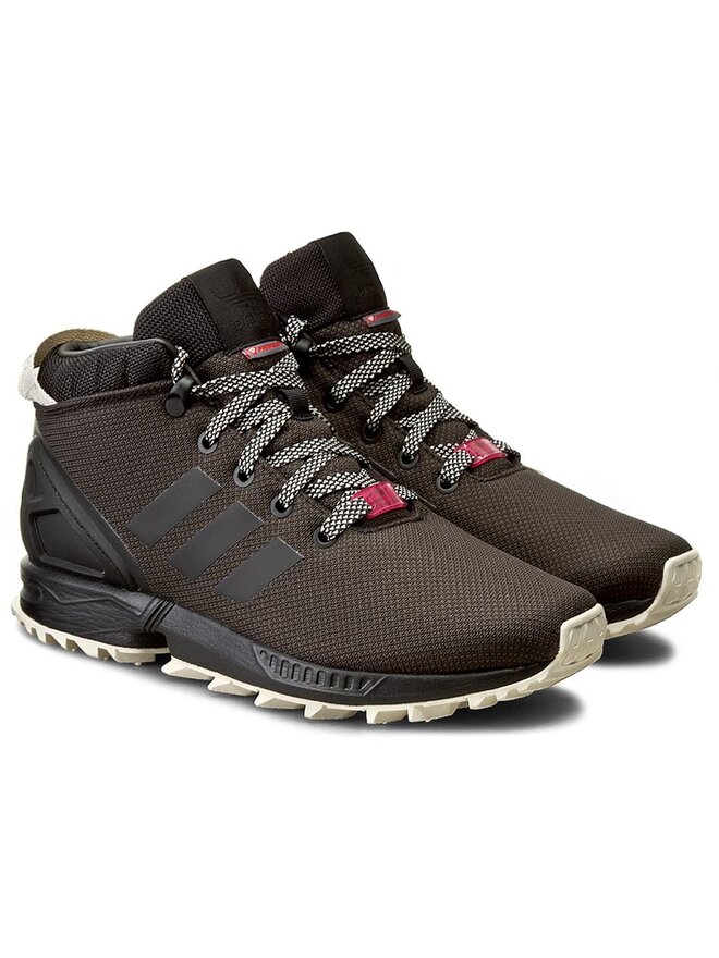 Adidas originals zx flux 5.8 - sneaker high - core black/solid grey/vintage white clearance