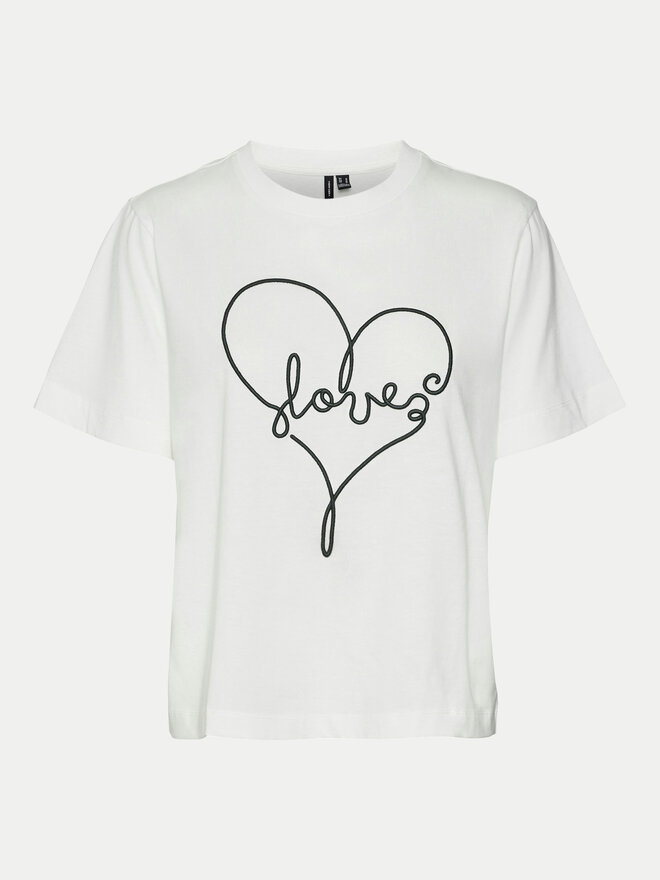 Vero Moda Vero Moda Póló Fea 10321312 Fehér Loose Fit