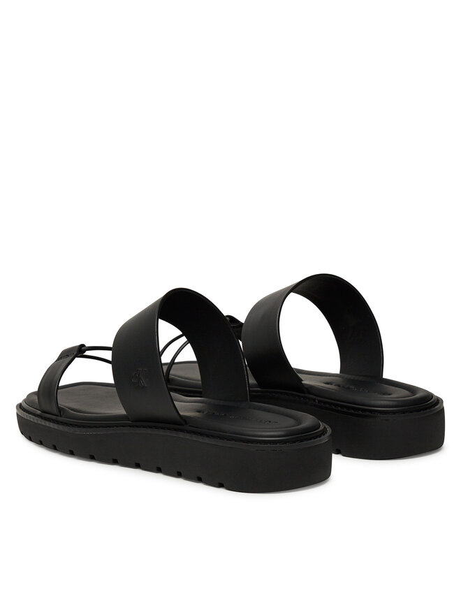Calvin Klein Jeans Šľapky Calvin Klein Jeans Rope Sandal Soft Lth Mg YW0YW01864 Čierna