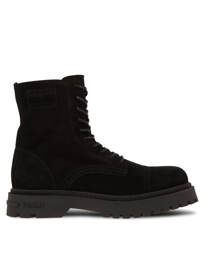 Tommy Jeans Ορειβατικά παπούτσια Tommy Jeans Tjm Casual Boot Suede EM0EM01336 Μαύρο