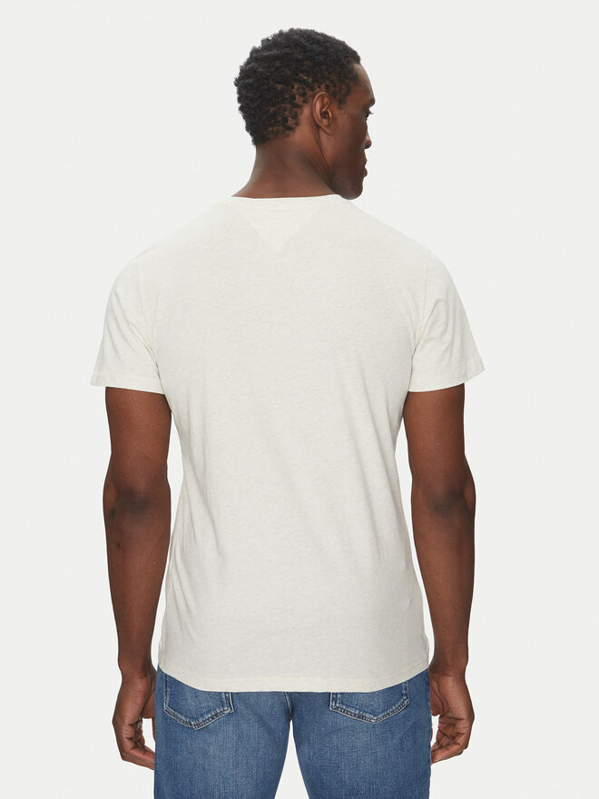 Tommy Jeans Tommy Jeans T-Shirt Essential DM0DM20740 Creme Slim Fit