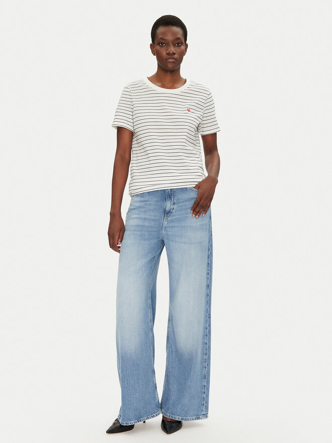 Fransa Fransa T-Shirt 20615521 Λευκό Regular Fit