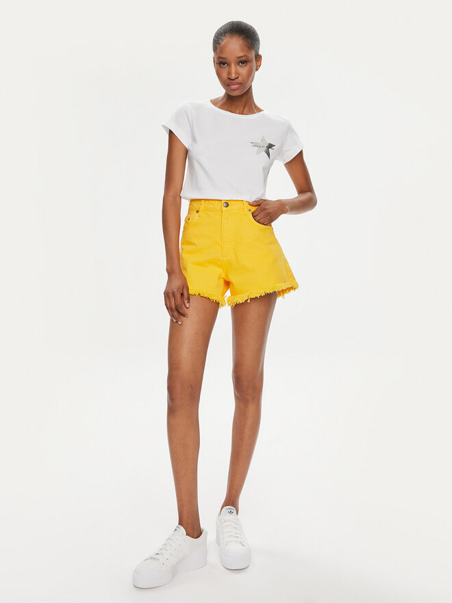 Sisley Sisley Póló 3I1XL100Y Fehér Slim Fit