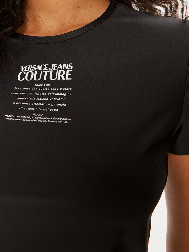 Versace Jeans Couture Versace Jeans Couture Camiseta 76HAH602 Negro Slim Fit