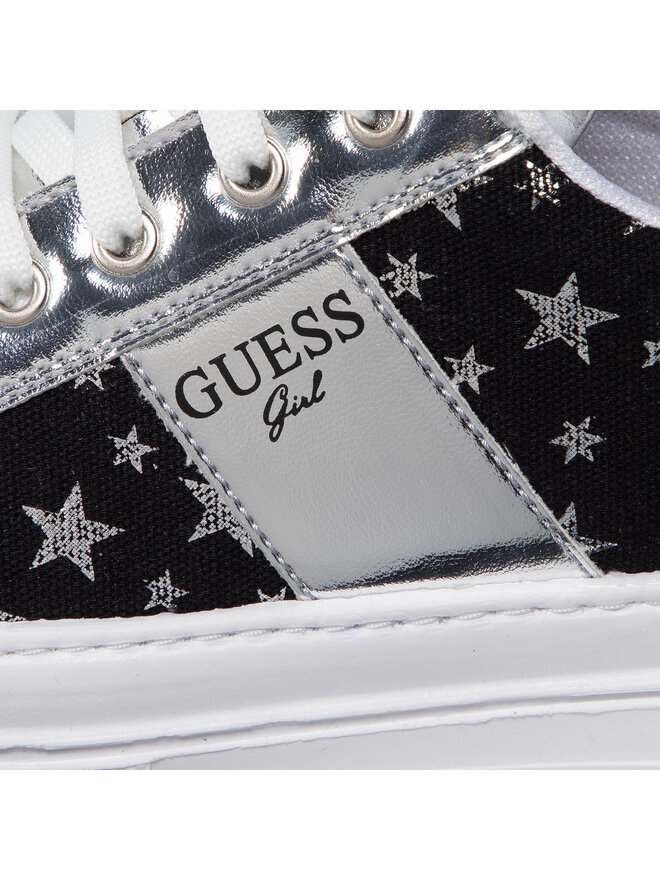 Guess Sneakersy Guess Wilma Star FJ5WIM FAB12 Strieborná