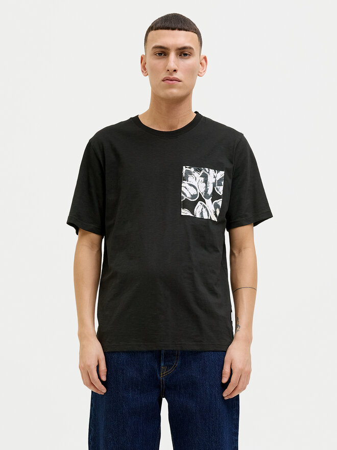 Jack&Jones Jack&Jones Marškinėliai Split 12272995 Juoda Regular Fit