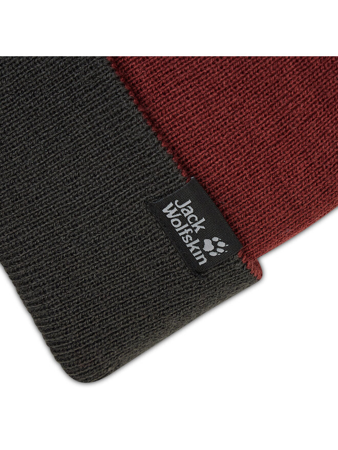 Jack Wolfskin Czapka Jack Wolfskin Rib Hat 1903891-2185 Bordowy