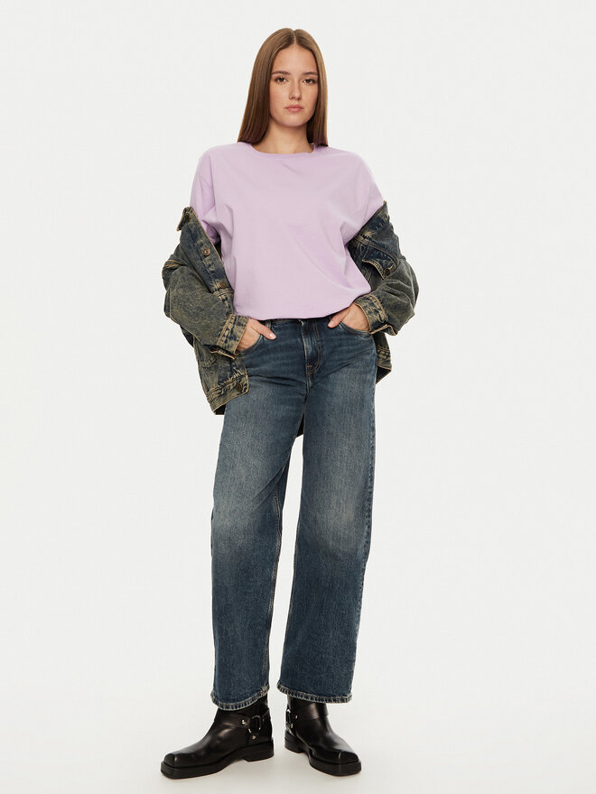 American Vintage American Vintage Camiseta Fizvalley FIZ02AH24 Violeta Loose Fit
