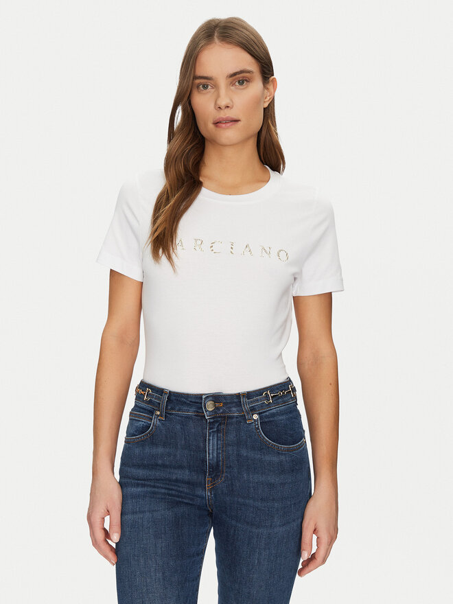 Marciano Guess Marciano Guess Camiseta 5GGI00 6008A Blanco Slim Fit