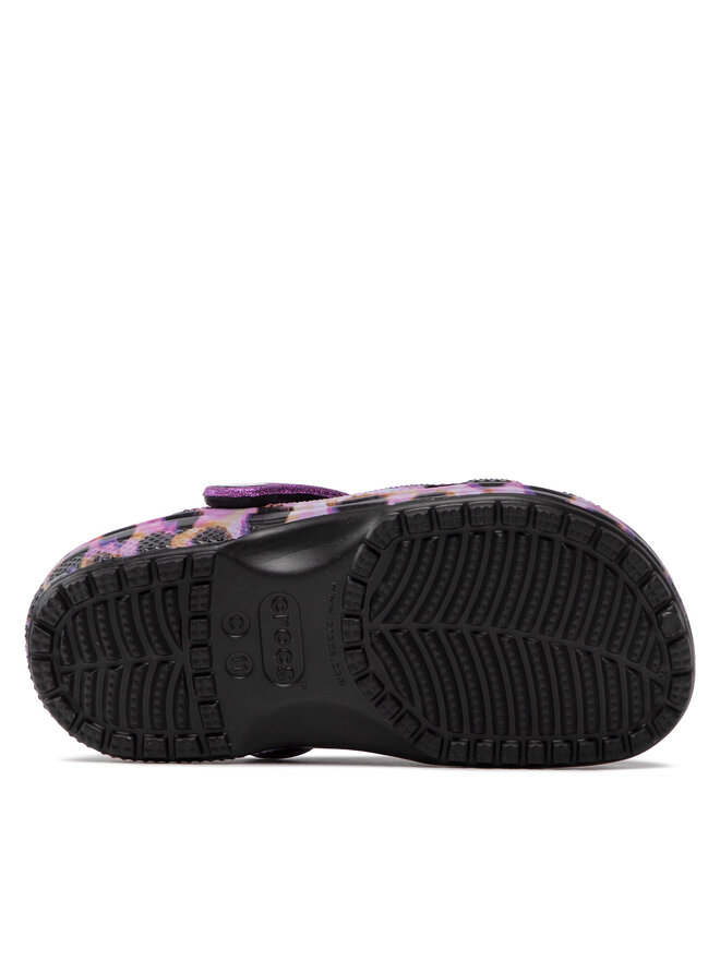 Crocs Natikači Crocs Classic Animal Print Clog K 207600 Vijolična