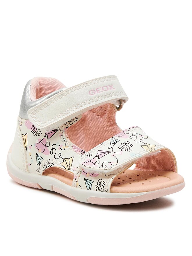 Geox Sandále Geox B Sandal Tapuz Girl B450YA 000BC C0653 Biela