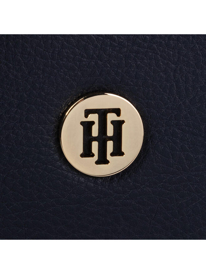 Handtasche Tommy Hilfiger Th Core Med Satchel Corp AW0AW07507 Dunkelblau eschuhe