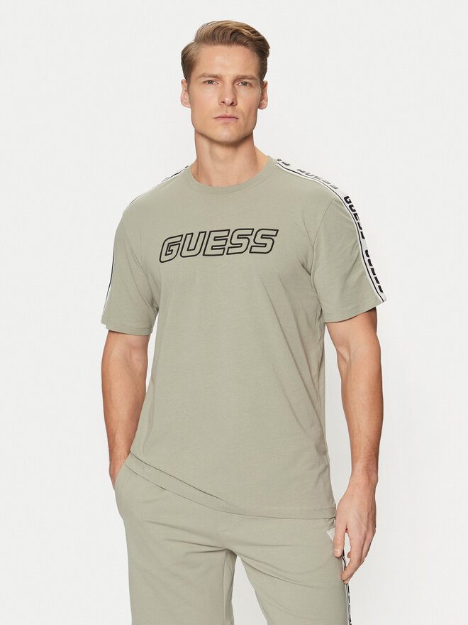 Guess Guess Marškinėliai Z4GI18 J1314 Žalia Regular Fit