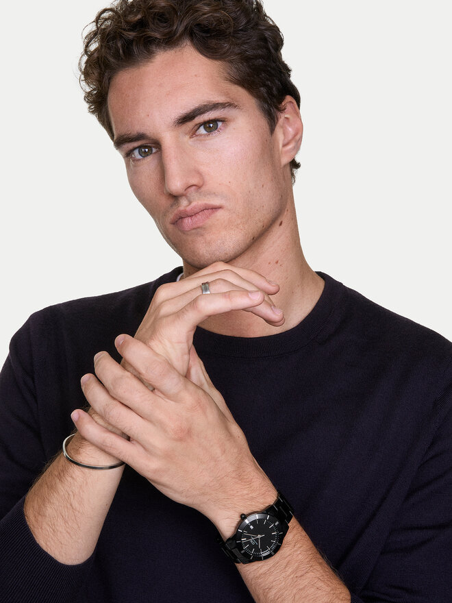 Daniel Wellington Pulkstenis Daniel Wellington Iconic Paradigma 40 DW00100821 Melns