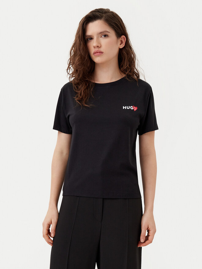 HUGO HUGO T-Shirt 50534300 Μαύρο Regular Fit