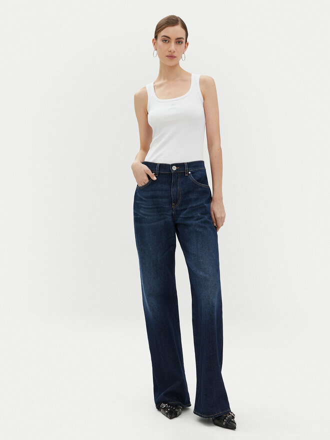 PINKO PINKO Top 100807 A2C1 Weiß Regular Fit