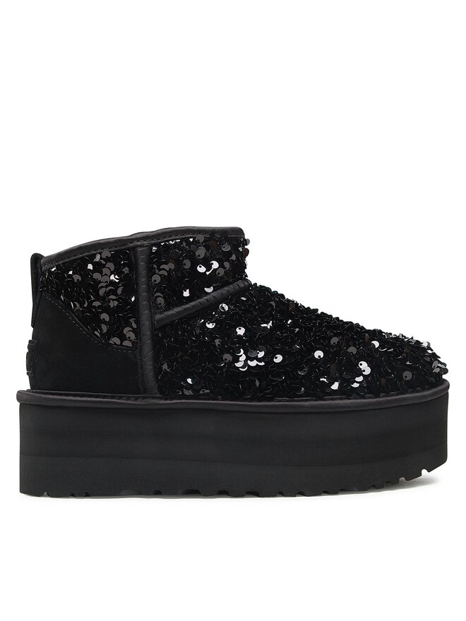 Ugg Апрески Ugg W Ultra Mini Chunky Sequin 1135060 Черен
