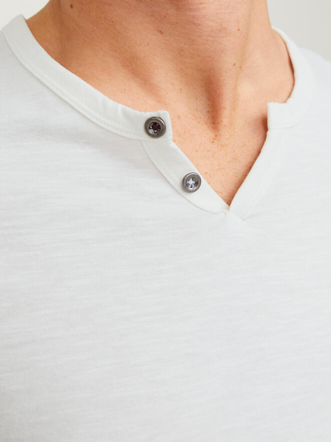 Jack&Jones Jack&Jones Póló Split 12164972 Fehér Standard Fit