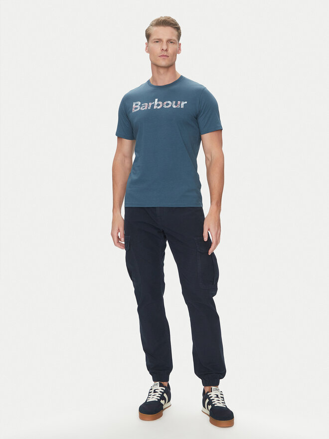 Barbour Barbour T-shirt Devon MTS1391BU18 Blu scuro Regular Fit