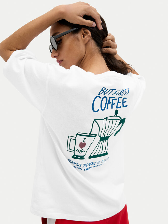 JJXX JJXX T-Shirt Nina 12273776 Λευκό Loose Fit