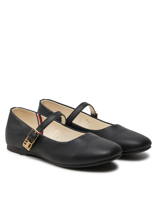 Tommy Hilfiger Baleríny Tommy Hilfiger Ballerina T3A3-33556-1351 Černá