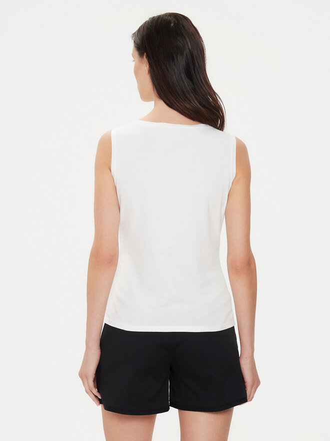 Sisley Sisley Top 3I1XLH00S Weiß Regular Fit