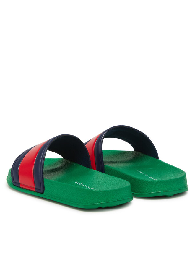Tommy Hilfiger Pantoletten Tommy Hilfiger T3X0-33915-1172 Grün