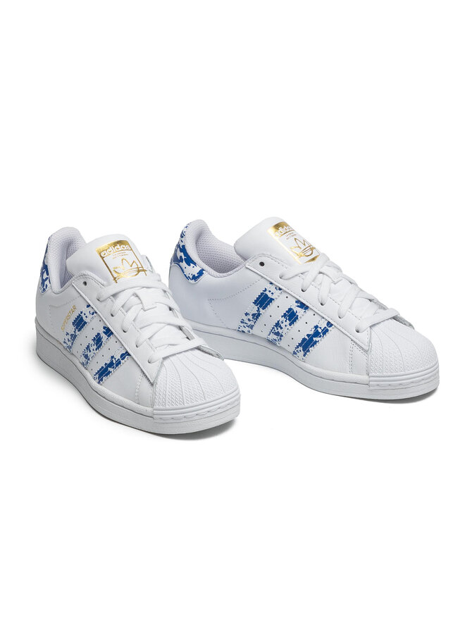 Superstar white blue gold hotsell