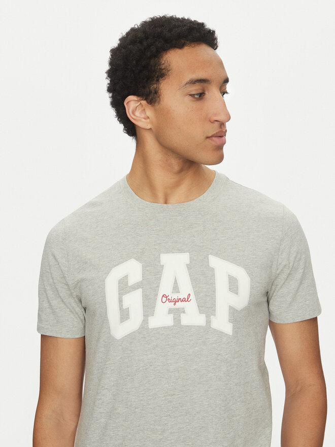 Gap Gap Marškinėliai 542246-00 Pilka Regular Fit