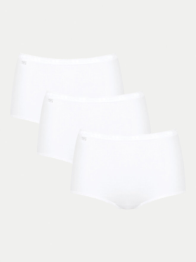 Sloggi Sloggi Klassischer Damenslip mit hoher Taille Basic 10007656 Weiß