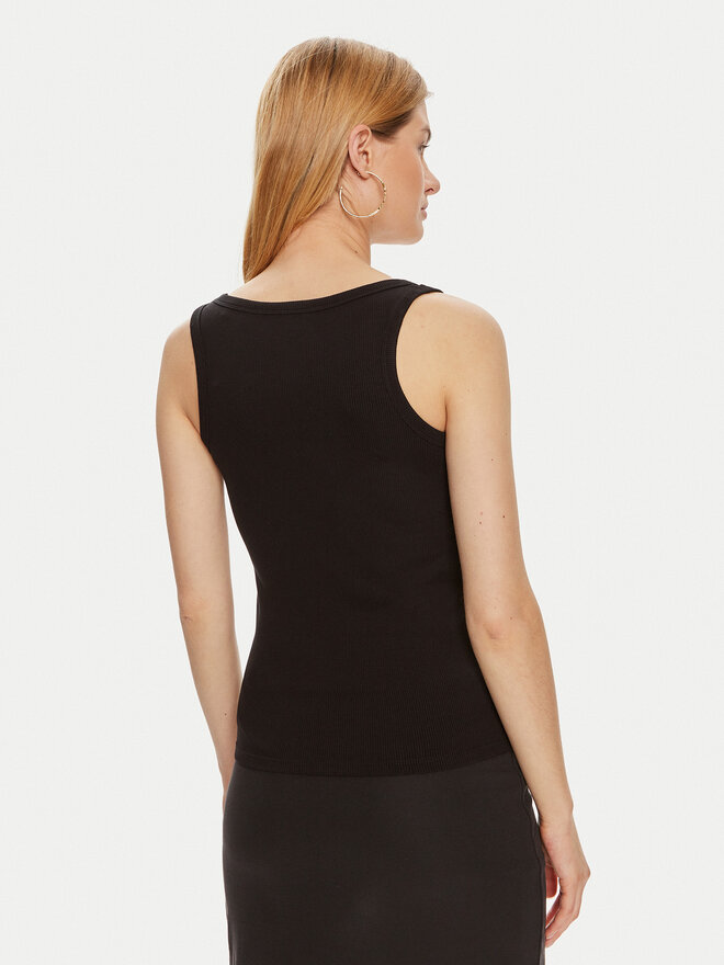 Guess Guess Marškinėliai Colette V4YP06 K8RT2 Juoda Slim Fit