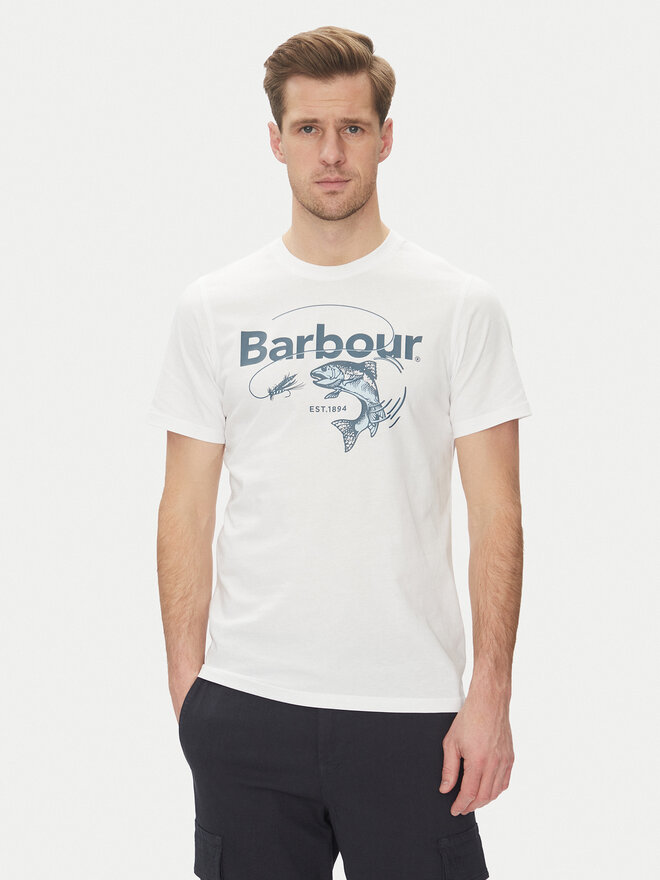 Barbour Barbour Camiseta Lydd MTS1396WH11 Blanco Tailored Fit