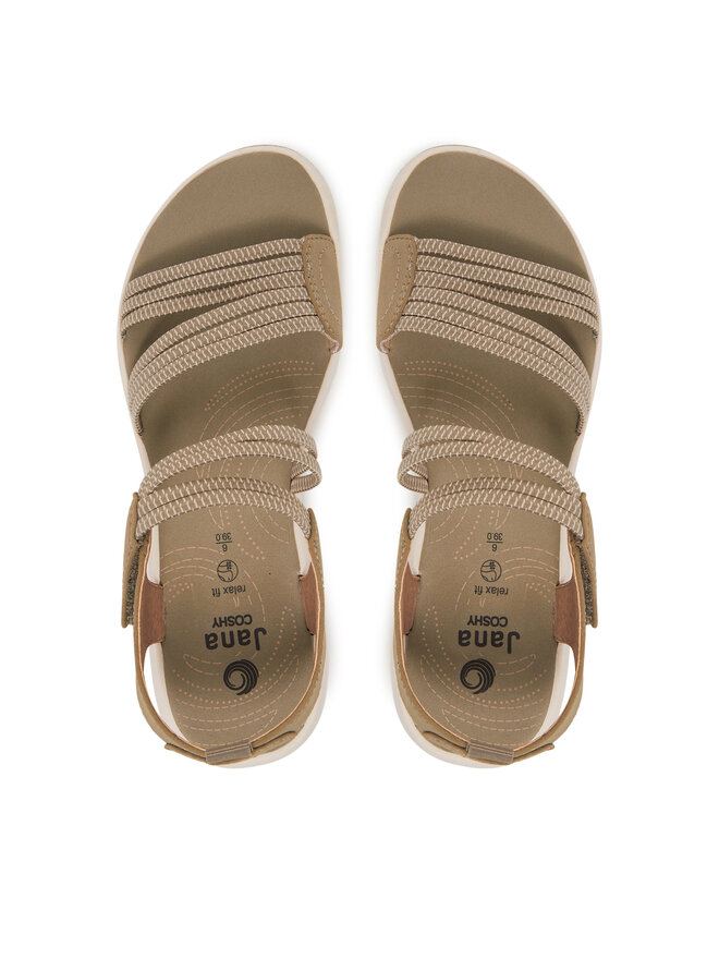 Jana Sandály Jana 8-28761-44 Khaki