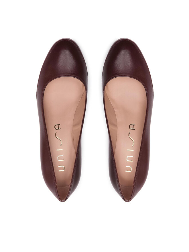 Unisa Halbschuhe Unisa Numer F21 Vu Dunkelrot