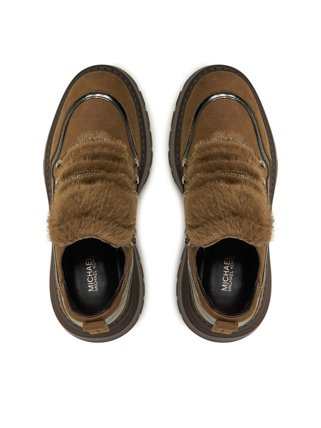 MICHAEL Michael Kors Nizki čevlji MICHAEL Michael Kors Shiloh Bootie 40F4SSFE8L Rjava