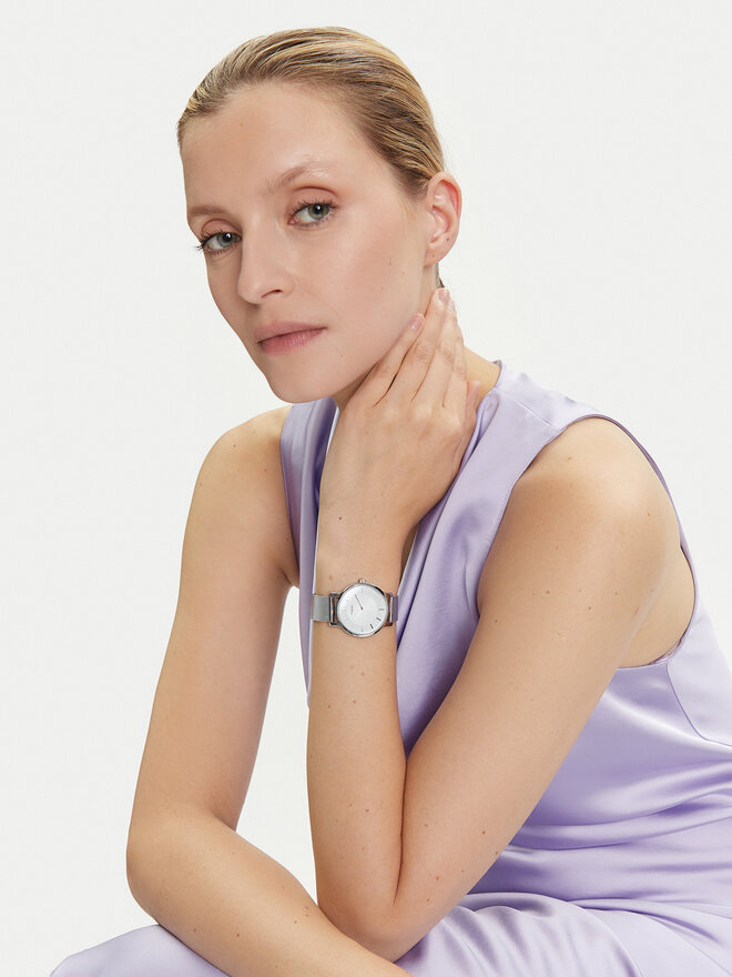 Timex Pulkstenis Timex Transcend TW2Y10200 Sudraba