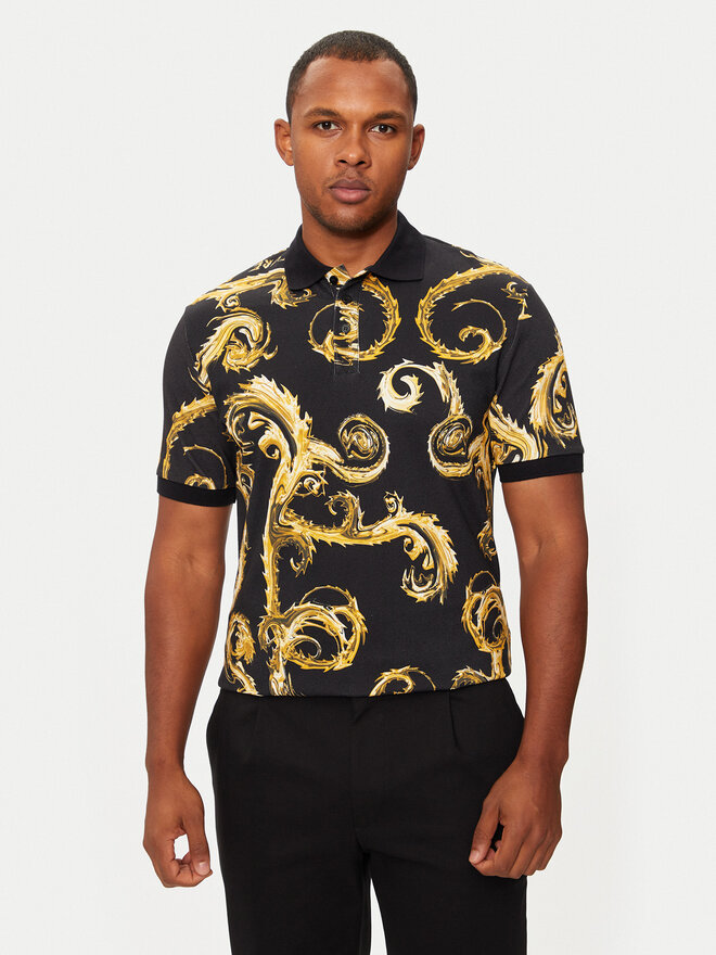 Versace Jeans Couture Versace Jeans Couture Poloshirt 77GAG6S0 Schwarz Regular Fit