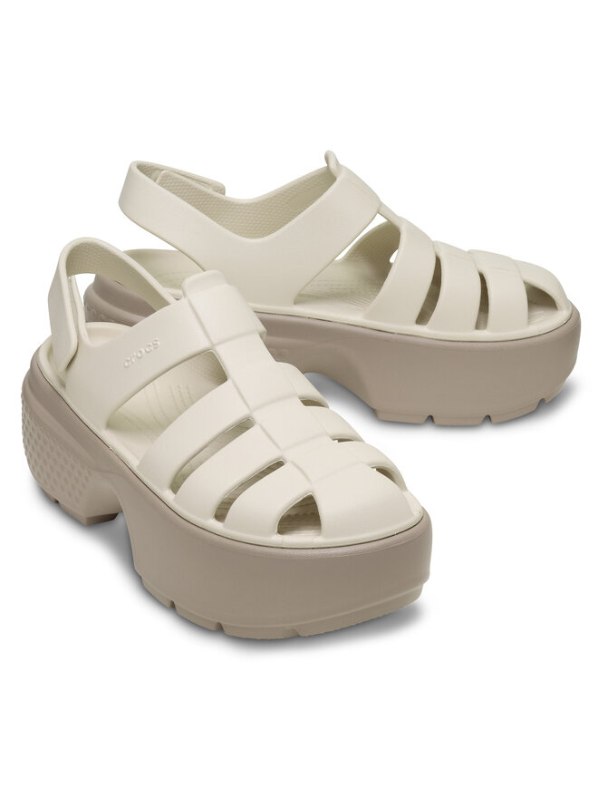 Crocs Sandały Crocs Stomp Fisherman Sandal 209938 Szary