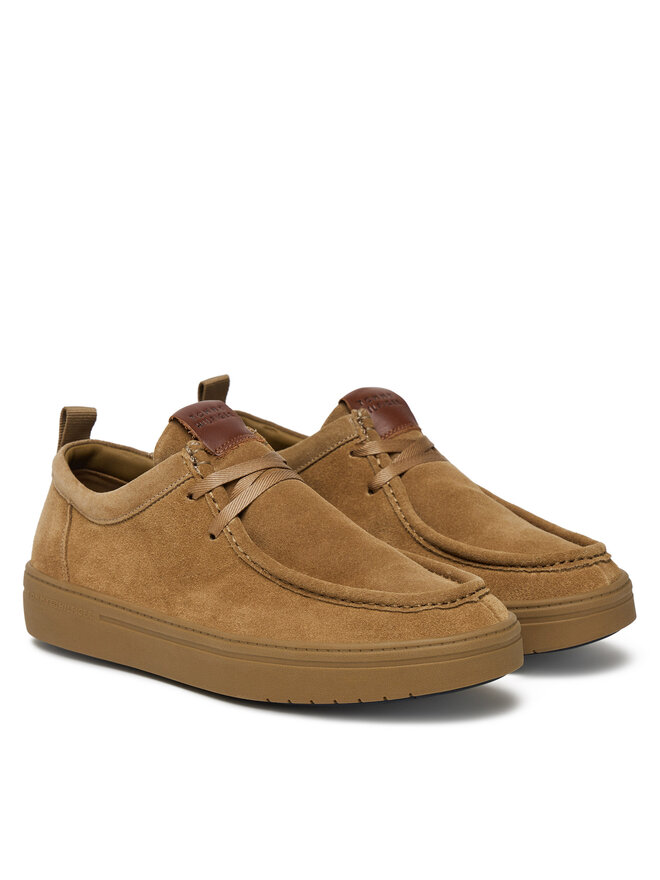 Tommy Hilfiger Nizki čevlji Tommy Hilfiger Modern Light Suede Moc Toe Shoe FM0FM05501 Rjava