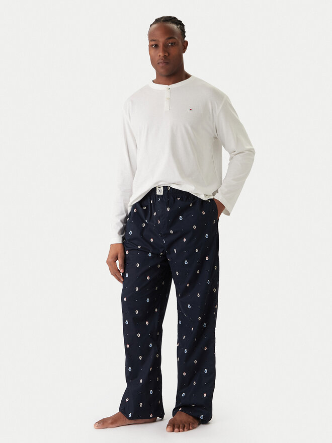 Tommy Hilfiger Tommy Hilfiger Pijama UM0UM03592 Écru Regular Fit